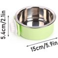 thumbnail image 1 of Removable Hanging Pet Cage Bowl Food And Water Feeders 2 Pieces (blue+green), 1 of 4