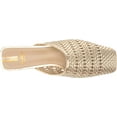 thumbnail image 5 of Sam Edelman Leona Gold Slip On Squared Toe Ornate Woven Detailed Flat Mules (Gold, 8.5), 5 of 6