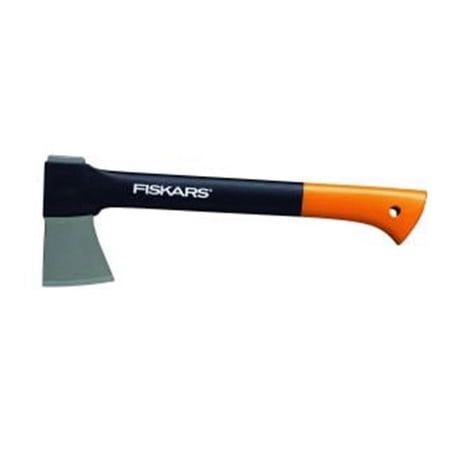 Fiskars X7 Hatchet Tool, 14" Hatchet with Steel Blade for Small to Medium Sized Logs, Black and Orange