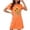 Orange, variant on HomeGardon Women's Sleepwear Nightgowns for Women,Fashion Print Medium Length Dress Oversized Short Nightgown Fashion Chest Print Short Sleeve Nightdress,S-XXL