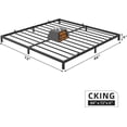 thumbnail image 2 of 6" California King Metal Bed Frame with Under Bed Storage, Heavy Duty Platform Bed with Steel Slats Support, Noise-Free Mattress Foundation, No Box Spring Needed, Easy Assembly, Black, 2 of 6