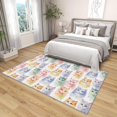 thumbnail image 2 of 4x5 Rug, Cat Rug Washable Non Slip Soft for Living Room Bedroom, Watercolor Kitten Area Rug, Cat Lover Carpet, Cats Home Decor & Gifts, 2 of 7