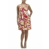 Metro7 - Women's Plus Print Halter Dress