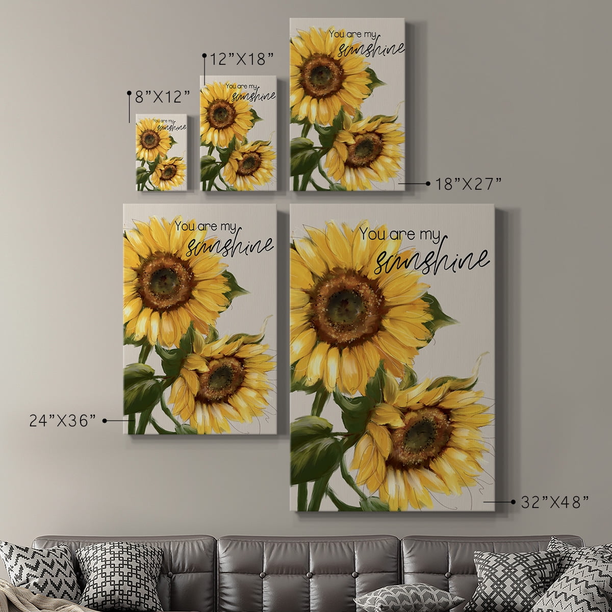 You Are My Sunshine Premium Gallery Wrapped Canvas - Ready to Hang
