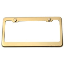 LFPartS Stainless Steel License Plate Frame (Gold)