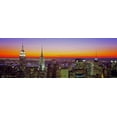 thumbnail image 2 of Berenholtz, Richard 32x14 Gold Ornate Wood Framed with Double Matting Museum Art Print Titled - Midtown Manhattan at Sunset NYC, 2 of 4