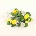 thumbnail image 4 of Decorative Ring Lemon Leaf Wreath with Candlestick Simulated Green Leaf Table Decor for Dining Table and Home Decoration(1-Piece) Rkxzt, 4 of 7