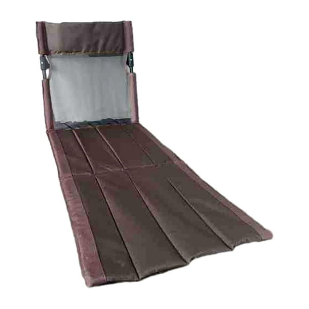 Silla plegable para playa, camping, balcón, tienda de campaña, asiento de ocio, multifuncional, compacta, para exteriores, playa, reclinable, silla de Marrón