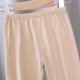 thumbnail image 5 of Odeerbi 6M-6Y Niñas Algodón Lino Pantalones Recortados Verano Casual Linterna Pantalones Color Sólido Pantalones Transpirable, 5 of 9