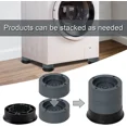 4 PCS Washing Machine Foot Pads Anti Vibration Nonslip Rubber Washer