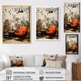 thumbnail image 4 of Designart "Mid Century Vintage Chair Vibes" Abstract Floater Framed Wall Decor, 4 of 7