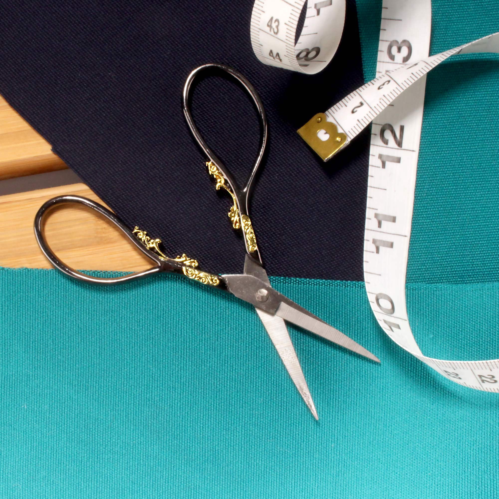 JubileeYarn Heirloom Craft Embroidery Scissors w/ Decorative Cast Handles Classic Scrollwork Motif - cs05 Assortment