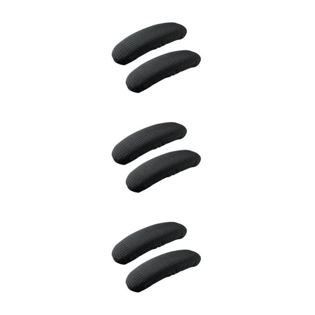Baohd Soft And Comfortable Office Chair Armrest Covers Dustproof Wide Application Wear-resistant Polyester black 3Set
