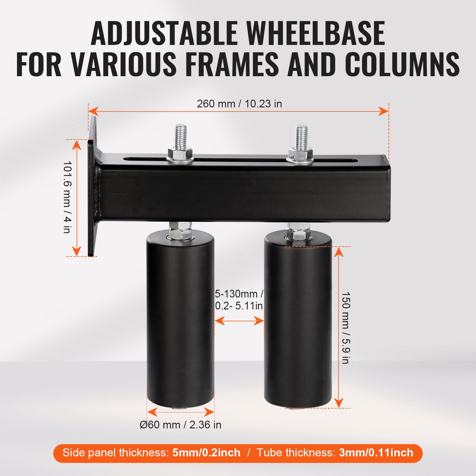 Adjustable Sliding Gate Wheel, 6 Tensioner Set with Jamaica