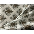 thumbnail image 2 of Decora Furnishings Damask Motif Design Velvet Fabric for Upholstery Drape Craft Fabric By Yard Blue, 2 of 4