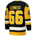 thumbnail image 3 of Men's Mario Lemieux Black Pittsburgh Penguins 1991-92 Power Play Jersey, 3 of 7
