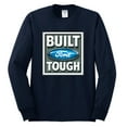thumbnail image 2 of Wild Bobby, Ford Built Tough, Cars and Trucks, Men Long Sleeve Shirt, Navy, Medium, 2 of 4
