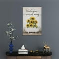 thumbnail image 4 of Farmhouse Sunflower Bathroom Wall Decor Funny Sunflowers In Bathtub Pictures Wall Art Sunflower Bathroom Canvas Print Rustic Country Painting Framed Home Artwork Decorations For Restroom 12"x16", 4 of 6