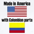 thumbnail image 2 of CafePress - Made In America With Colombian Parts Body Suit - Baby Light Bodysuit, Size Newborn - 24 Months, 2 of 4