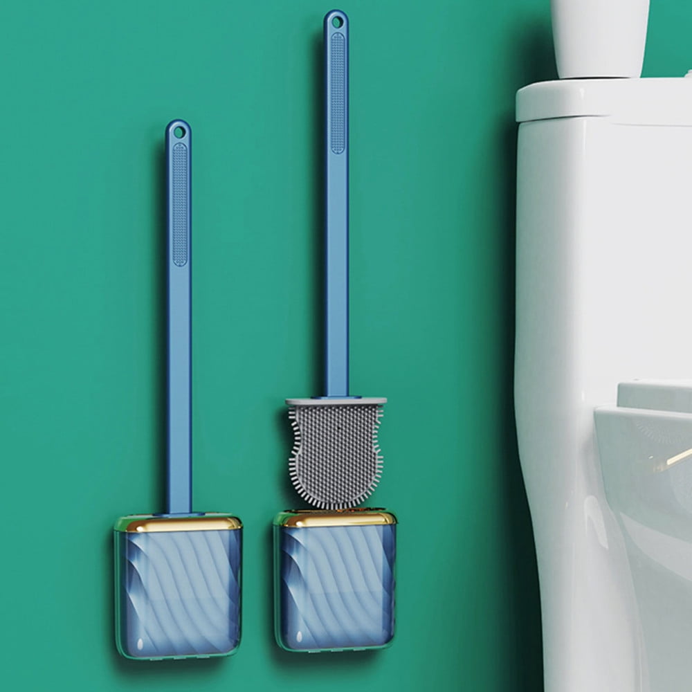 Silicone Flex Toilet Brush Strong Detergency Soft Brush Head For Home