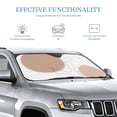 thumbnail image 4 of YFYANG Front Windshield Sun Shade, Bohemian Abstract Love Foldable Car Visor for Cars, Trucks, SUVs, Medium, 4 of 9