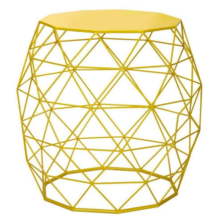 Adeco Trading Home Garden Accent Wire Round Stool