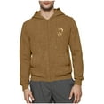 thumbnail image 2 of Mrmaere Men's Hooded Jacket Full-Zip Cut-Out Sleeve Graphic Print Stylish Casual Outerwear for Daily & Leisure Coffee XL, 2 of 6