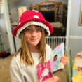 thumbnail image 2 of Jiibva 20in Cute Knitted Mushroom Hat Foldable Crochet Fisherman Hat Handmade Knitting Mushroom Hat Crochet Bucket Hat, 2 of 7