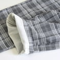 thumbnail image 5 of USNSM Plaid Pajamas Pants for Men Loose Elastic Waistband Drawstring Casual Soft Sleepwear Pjs Bottom with Pockets Gray XL, 5 of 9