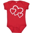 thumbnail image 3 of Inktastic Three White Hearts Boys or Girls Baby Bodysuit, 3 of 5