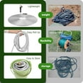 thumbnail image 5 of 75FT Metal Garden Hose 304 Stainless Steel Flexible Water Hose - No Kink & Tangle Heavy Duty Pipe with Nozzle, Durable 3/4 Brass Fittings and Valve - Rust Proof Puncture Proof for Yard Lawn, 5 of 7