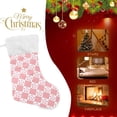 thumbnail image 4 of Coolnut 2 Pack Christmas Stockings 17.7 Inches Pink Sakura Cherry Blossom Checker Large Size Xmas Cable Stocking Gifts & Decorations for Family Holiday Xmas Party, 4 of 6