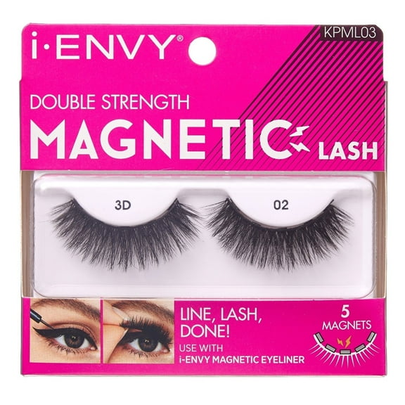 Kiss I Envy Magnetic 3D 02 Lashes (Pack of 2)