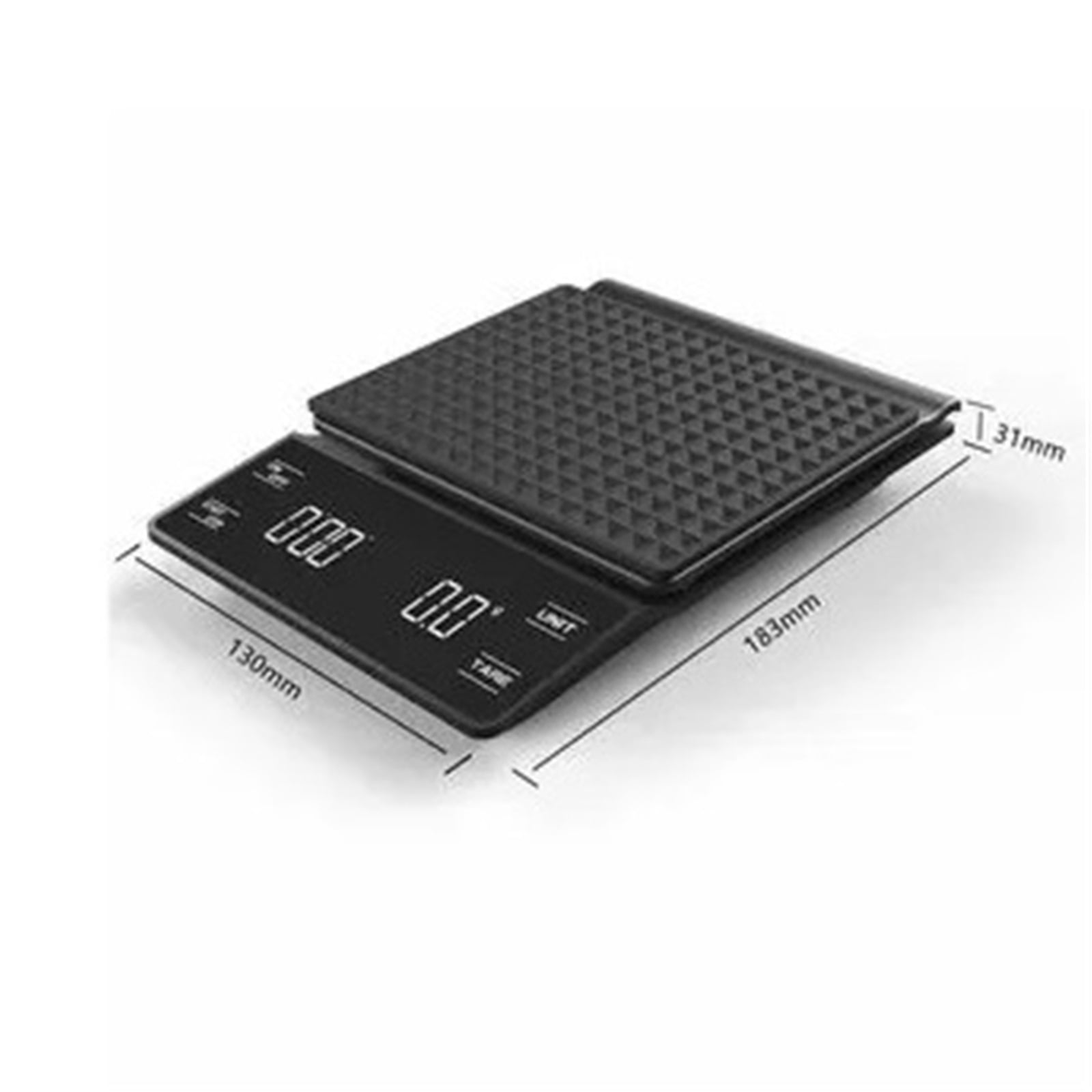 Kitchen Coffee Scale Digital Multifunction Weighing Scale 3kg/0.1g LCD Display ,Precise Weight