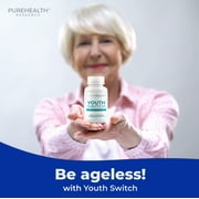 PUREHEALTH RESEARCH Youth Switch Formula, Longevity Supplement with Ashwagandha