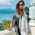 thumbnail image 6 of Cat Light and Breathable Chiffon Yarn Silk scarf for Women, Translucent 180*73 Size - Elegant Head Scarf for All Seasons, 6 of 6
