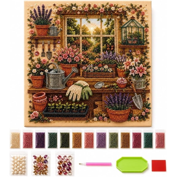 Cozy Hobby Rooms 3D Diamond Painting Kit, Drill Diamond
Mosaic Rhinestone Beaded Adult Canvas for Home Craft Studio Decor, Cozy Winter Country Studio & Home Wall Art Sets