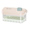 thumbnail image 2 of Compartimento para hielo Caja de hielo con botón pulsador de gran capacidad Dispensador de hielo Refrigerador Congelador Fácil de usar en el hogar Gran capacidad 28 cubitos de hielo por Akmoler, 2 of 7