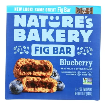 Nature's Bakery Stone Ground Whole Wheat Fig Bar Blueberry 6 Packs Pack of 3