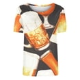 thumbnail image 3 of Tops Cortos para Mujeres, Oktoberfest Casual Impreso Cuello Redondo Manga Corta Camiseta Top Hecho de Poliéster para la Primavera Verano Uso Diario, Camisetas Casuales de Mujer, 3 of 5