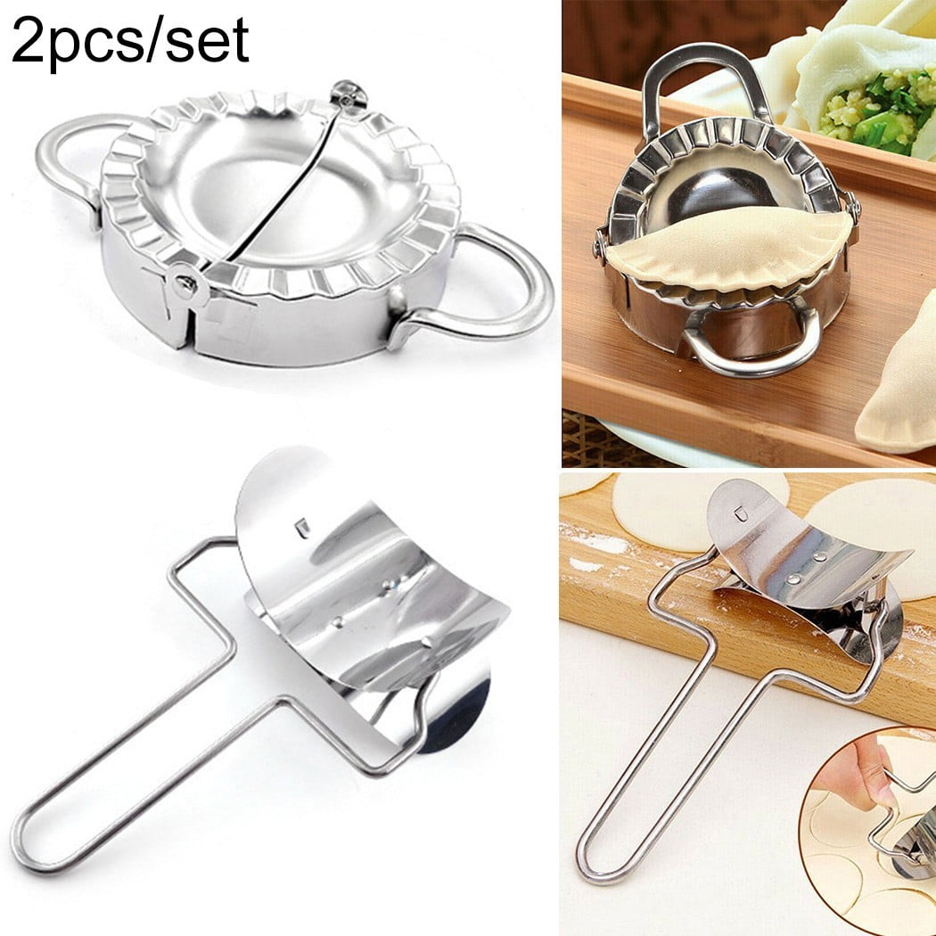 Set Of 2pcs Dumpling Mould Maker Slicer /Cutter Heavy Duty DIY Easy Kitchen Tool Set Of 2pcs Dumpling Mould Maker Slicer /Cutter Heavy Duty DIY Easy Kitchen Tool