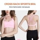 thumbnail image 4 of Sonducket Sujetadores deportivos entrenamientos elasticidad Fitness sujetador ejercicio firmeza deporte Prop espalda cruzada Chic para mujer niña rosa M Type2 NO2 Sonducket AP008686-02, 4 of 6