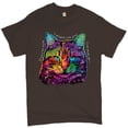 thumbnail image 1 of Tee Hunt If You're Nice I Might Let You Live with Me T-Shirt Andy Maxx Cat Men's Tee, Brown, Medium, 1 of 5