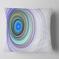 thumbnail image 2 of Designart Endless Tunnel Purple Ripples - Abstract Throw Pillow - 18x18, 2 of 5