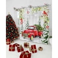 thumbnail image 5 of Christmas Truck Shower Curtain, Xmas Trees Red Birds Snowflake Winter Waterproof Fabric Shower Curtains with 12 Hooks, Bathroom Curtain Set for Bathroom Accessories Decor, 48 x 72 Inches, 5 of 9