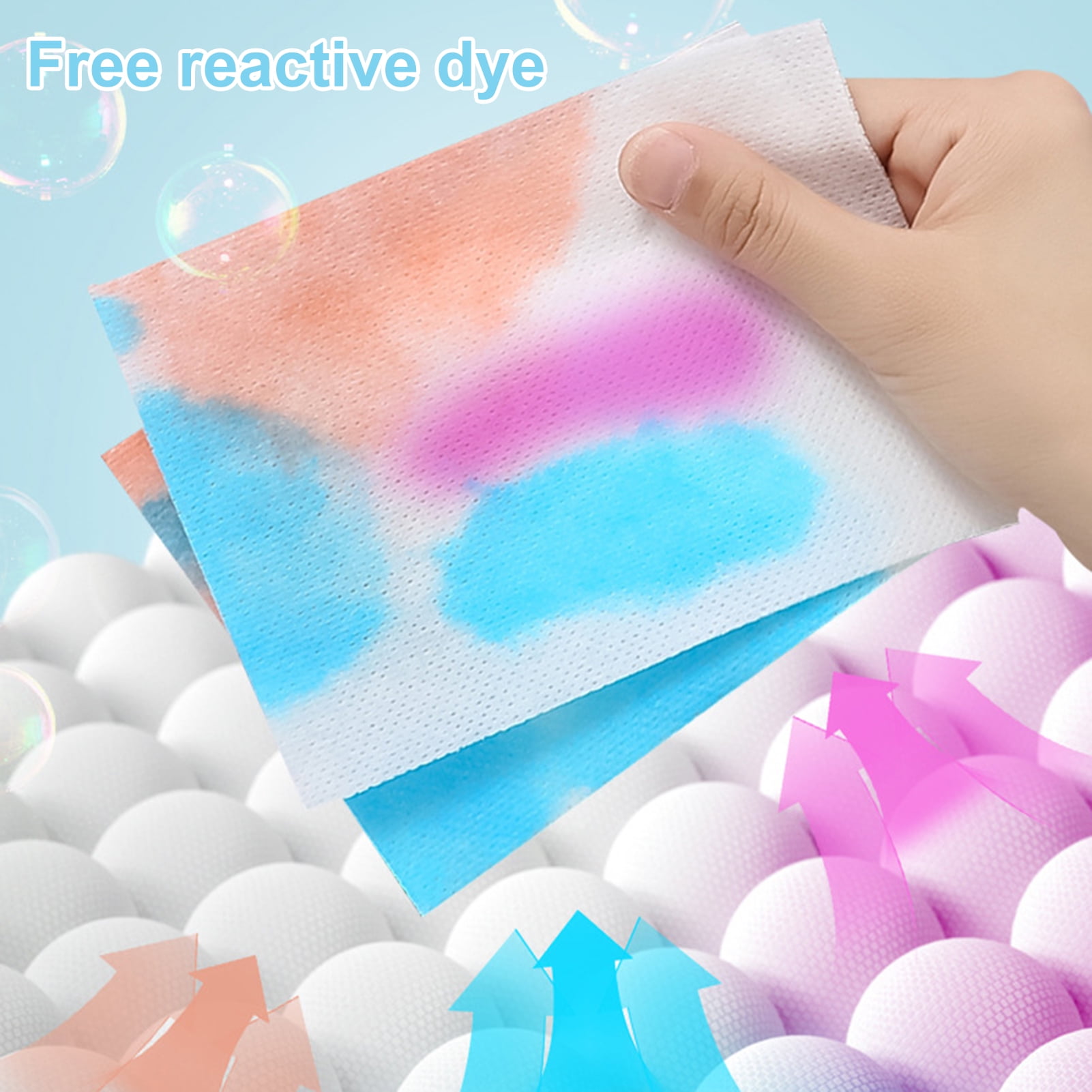 48 Pieces Anti-Dyeing Color Absorption Sheet,Color Absorption Sheet Laundry  Papers,Fragrance Free Color Grabber Essential for Home Use,Color Guard