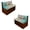 Beige-Beach Starfish Seashell, variant on SCRAWLGOD Boho Mandala Flower Print RV Dinette Cushions Covers Washable Anti Scratch RV Booth Cushion Cover Stretch 2 Piece Set RV Dinette Booth Cover