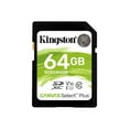thumbnail image 1 of Kingston Canvas Select Plus - Flash memory card - 64 GB - Video Class V10 / UHS-I U1 / Class10 - SDXC UHS-I, 1 of 6