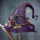 thumbnail image 2 of Witch Hat Halloween Party Felt Witch Hats, Adjustable Witch Hat Halloween Witch Cosplay Props Party (hy), 2 of 5
