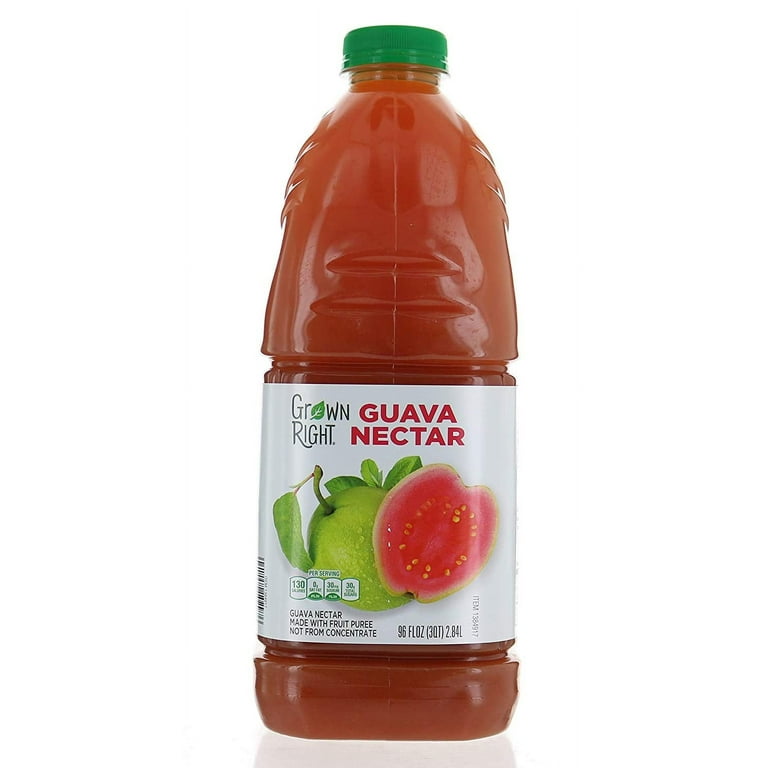 Grown Right Guava Nectar Juice, Pack, 64 FL OZ Each, Made with